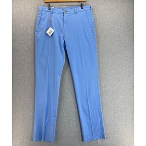 Southern‎ Tide Classic Fit Chino Pants Channel Markers Blue 34 x 37 Unhemmed NWT